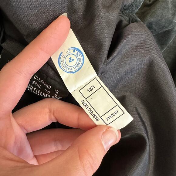 Vintage Wilsons Maxima Dark Gray Suede Leather Skirt Women’s Size 10 Classic 90s - Picture 9 of 9